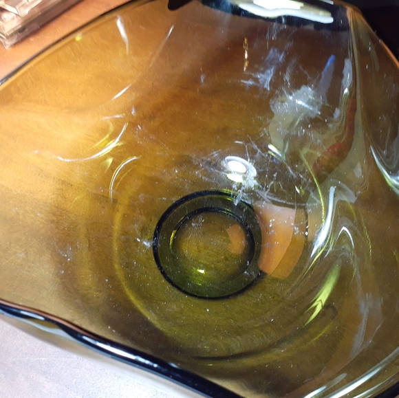 Mod Mid Century Avocado Green Bowl - Picture 8 of 10